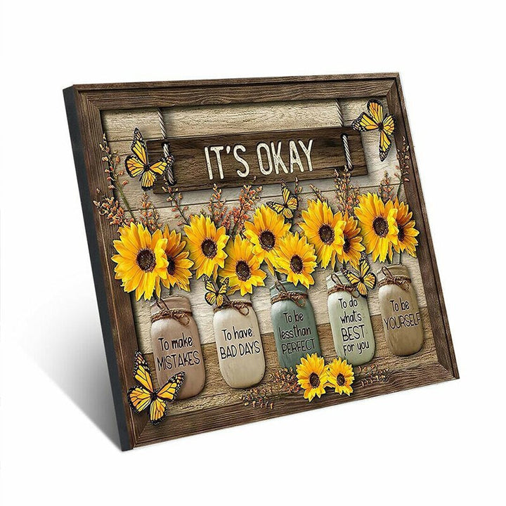 Kalsten | Butterfly Sunflower Wall Art