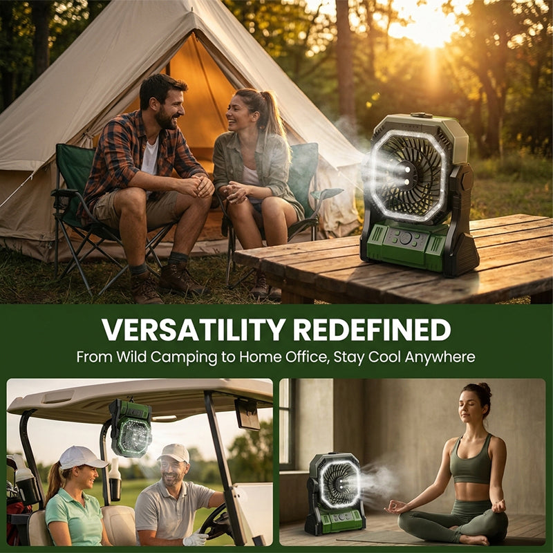 Rechargeable Outdoor Camping Fan Light | Kalsten
