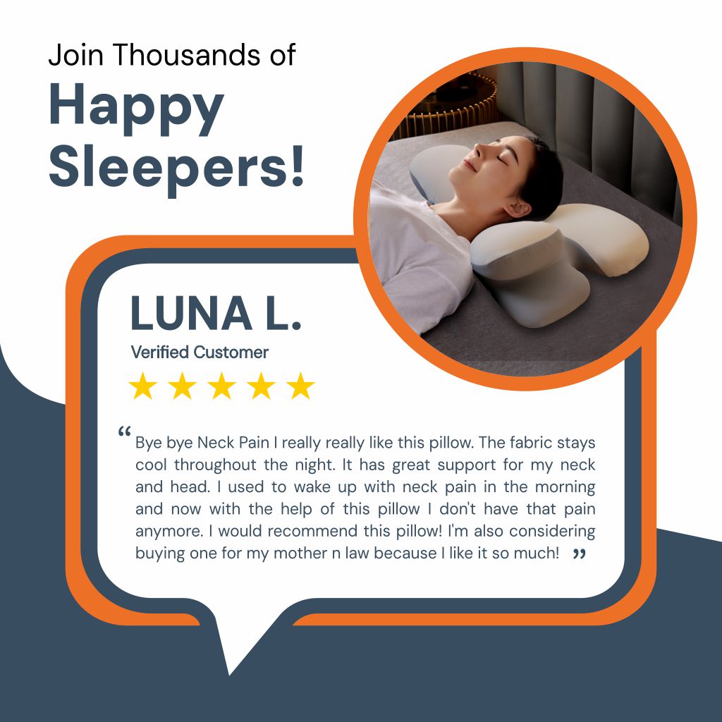 Skanto | Ergonomic Cervical Pillow | Memory Foam, Neck Support & Ideal for Peaceful Sleep
