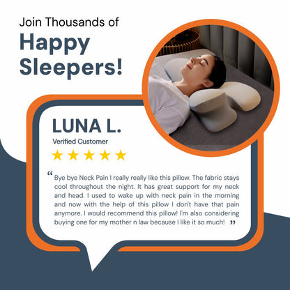 Skanto | Ergonomic Cervical Pillow | Memory Foam, Neck Support & Ideal for Peaceful Sleep