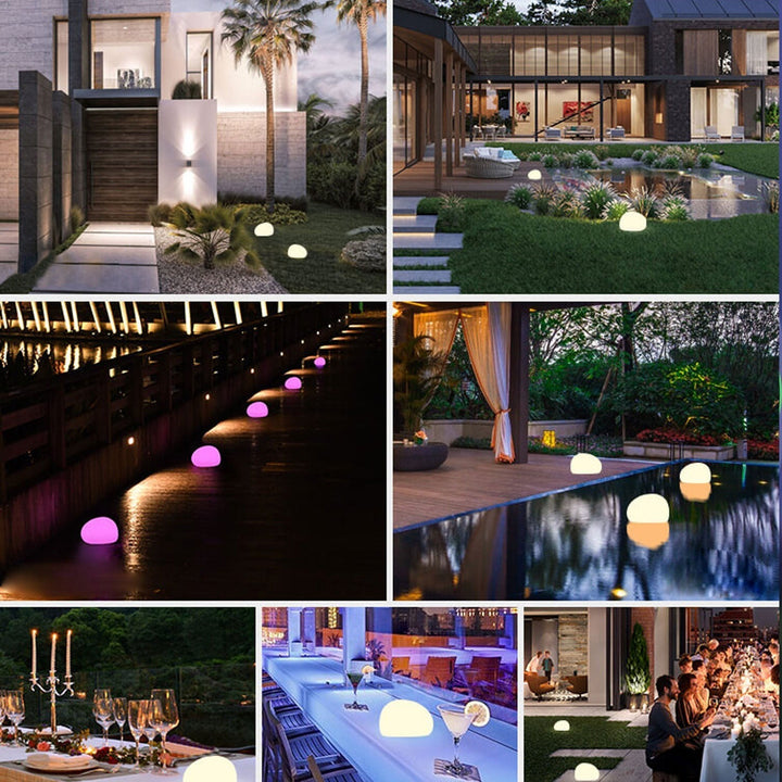 Solar Waterproof PE Spherical LED Outdoor Decorative Lawn Light | Kalsten
