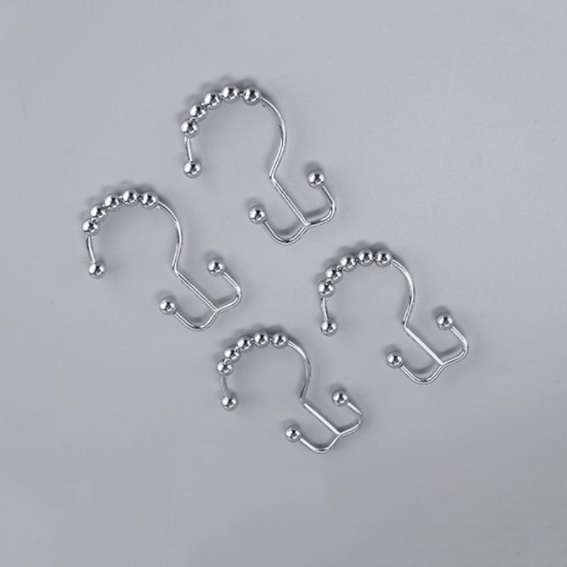 Stainless Steel Shower Curtain Hooks (12 pieces) | Kalsten