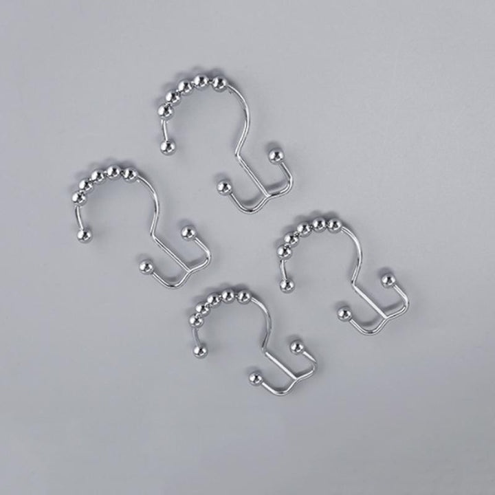 Stainless Steel Shower Curtain Hooks (12 pieces) | Kalsten