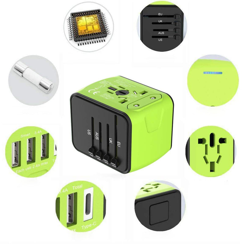 Universal Travel Adapter with Voltage Converter