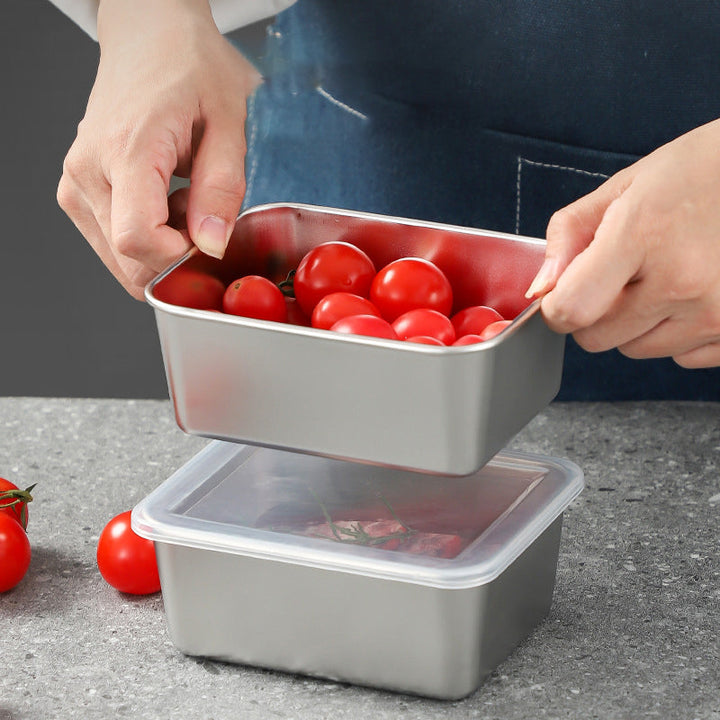 Stainless steel square plate (with lid) | Kalsten