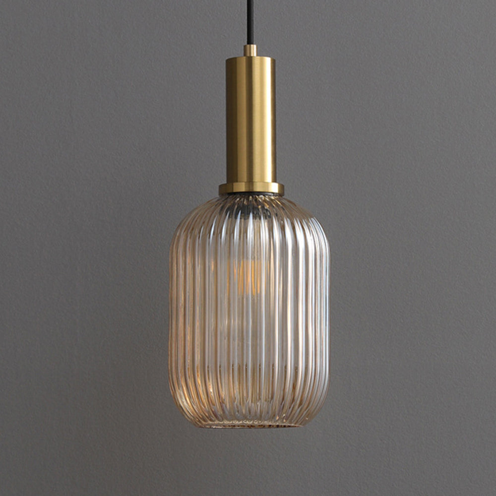 Vintage Stained Glass Lantern Shape Pendant Light | Kalsten