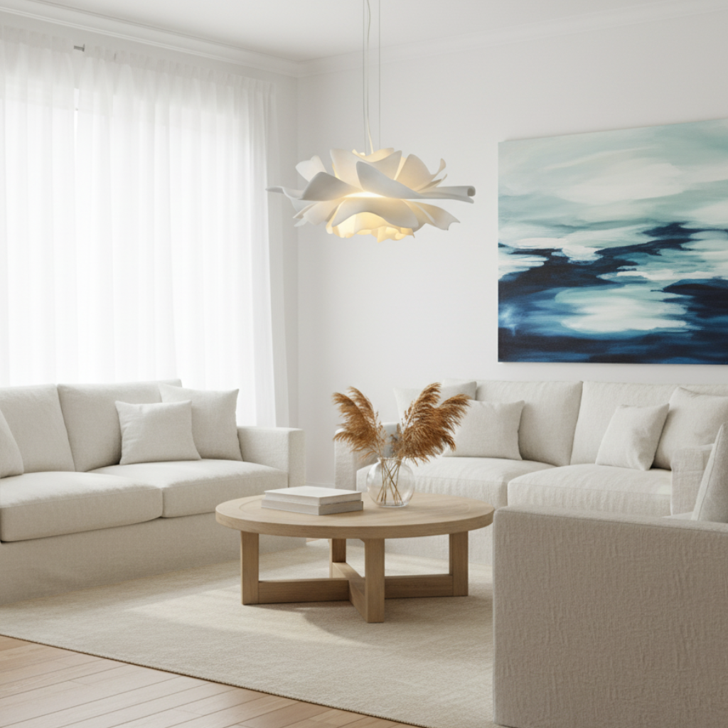 Petaline Floral Acrylic Pendant Light