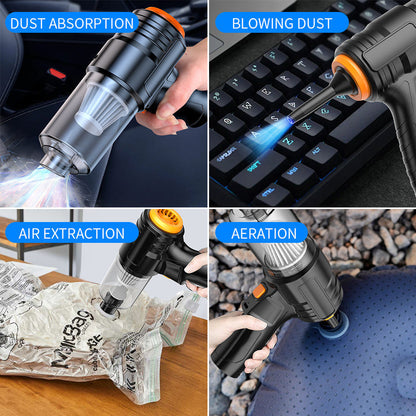 Skanto | Portable Wireless Handheld Vacuum Cleaner, Cyclone Suction Cordless Vacuum, Rechargeable Vacuum with Strong Suction for Cars/Offices/Homes