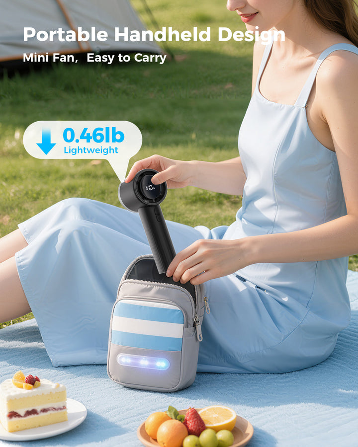Portable High Speed Handheld Turbo Fan with LED Display | Kalsten