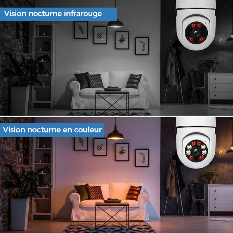Wireless wifi security camera with bulb | Kalsten