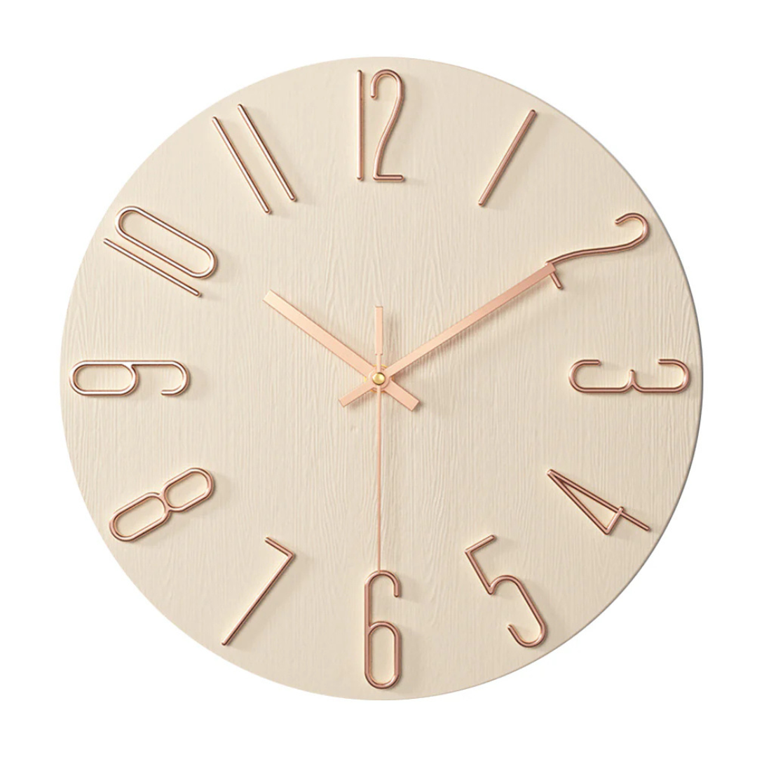 Kalsten | Noble Wall Clock – Modern & Silent Clock for Living Room