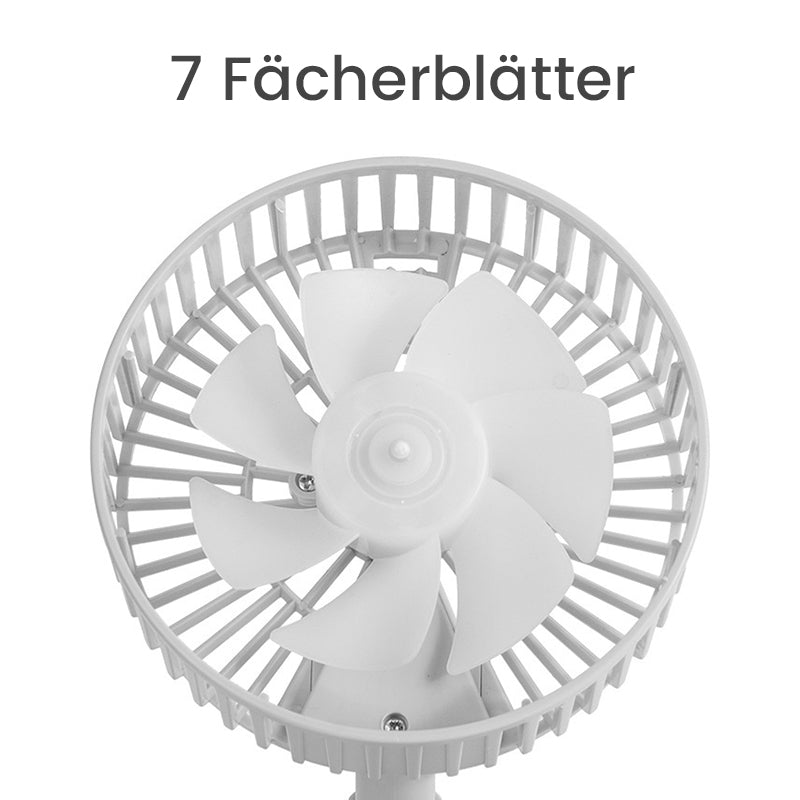 Kalsten | Height-adjustable, rechargeable telescopic stand fan