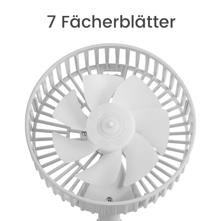 Kalsten | Height-adjustable, rechargeable telescopic stand fan