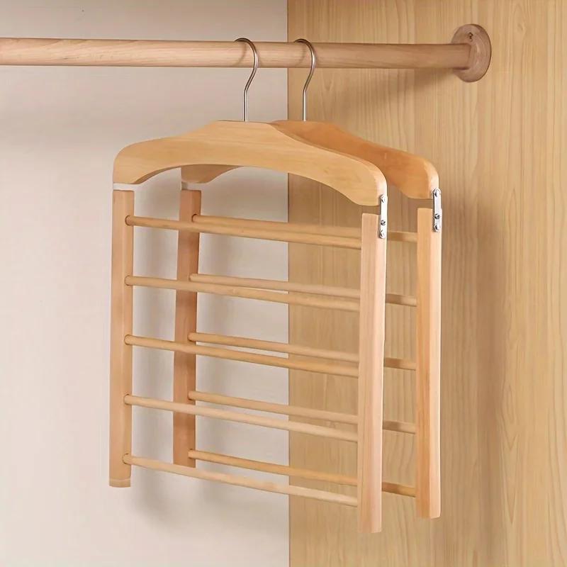 Wooden Clothes Hanger Space Saving with Sturdy Metal Hook | Kalsten