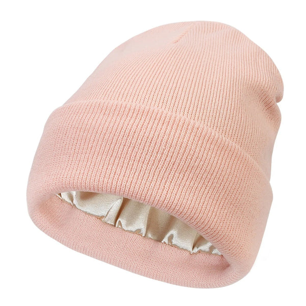 Kalsten | Noor Silk Winter Hat – Wool & Silk – Anti-Frizz Hair Protection