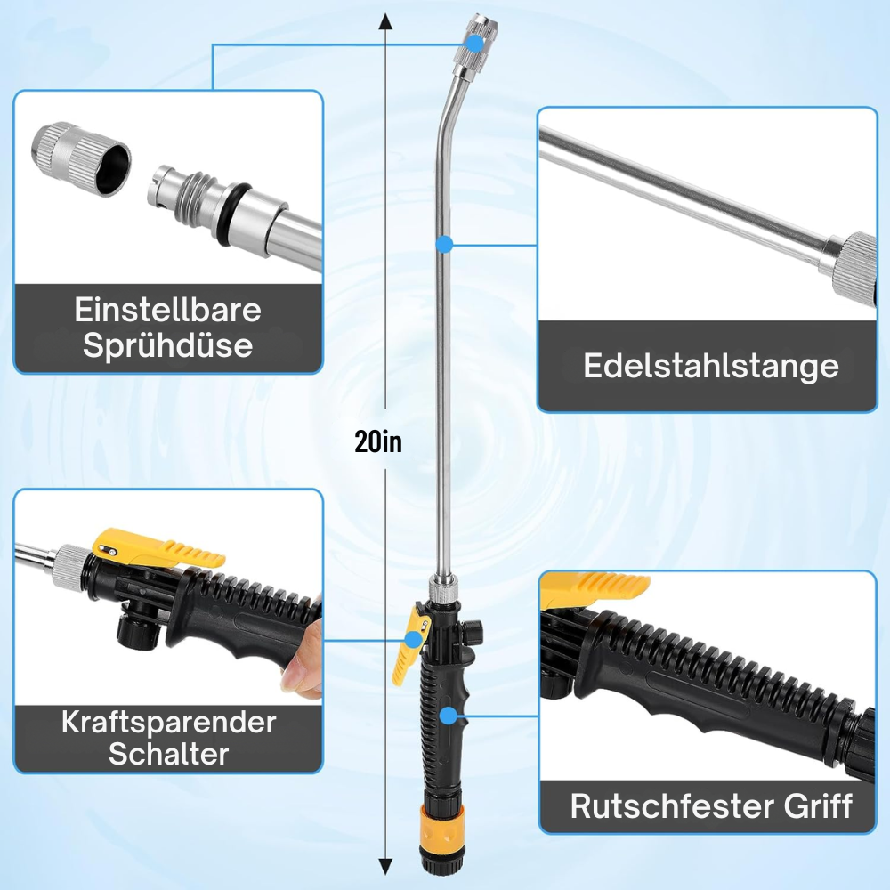 AquaForce 2-in-1 High Pressure Water Gun — Say goodbye to dirt stress and enjoy effortless shine moments! | Kalsten