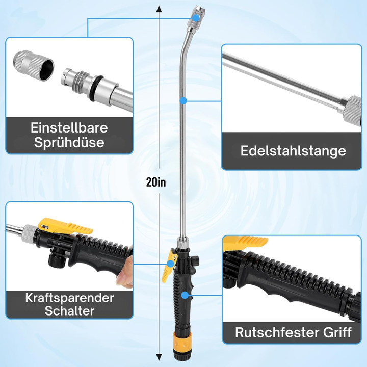 AquaForce 2-in-1 High Pressure Water Gun — Say goodbye to dirt stress and enjoy effortless shine moments! | Kalsten