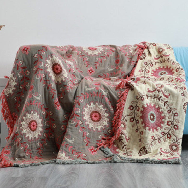 Variant image for Reversible Cotton Sofa Cover Blanket – Soft, Durable Couch Covers for Home Decor, Machine Washable, Multiple Sizes Available-4