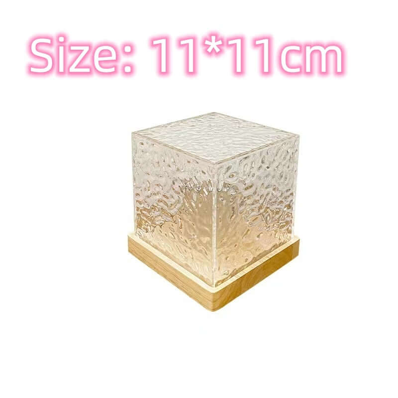 16 Colors LED Water Ripple Ambient Night Light USB Rotating Projection Crystal Table Lamp RGB Dimmable Home Decoration | Kalsten
