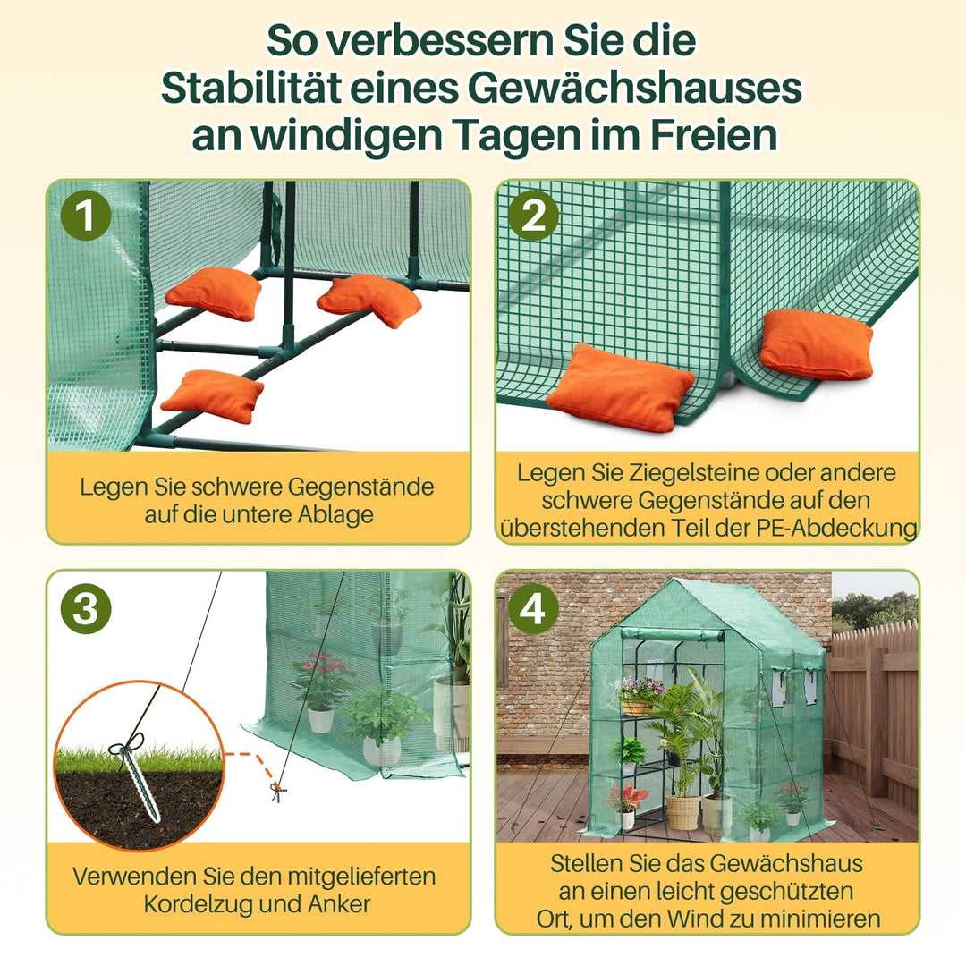 Greenhouse Film Greenhouse with Shelves | Kalsten