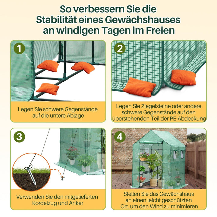 Greenhouse Film Greenhouse with Shelves | Kalsten