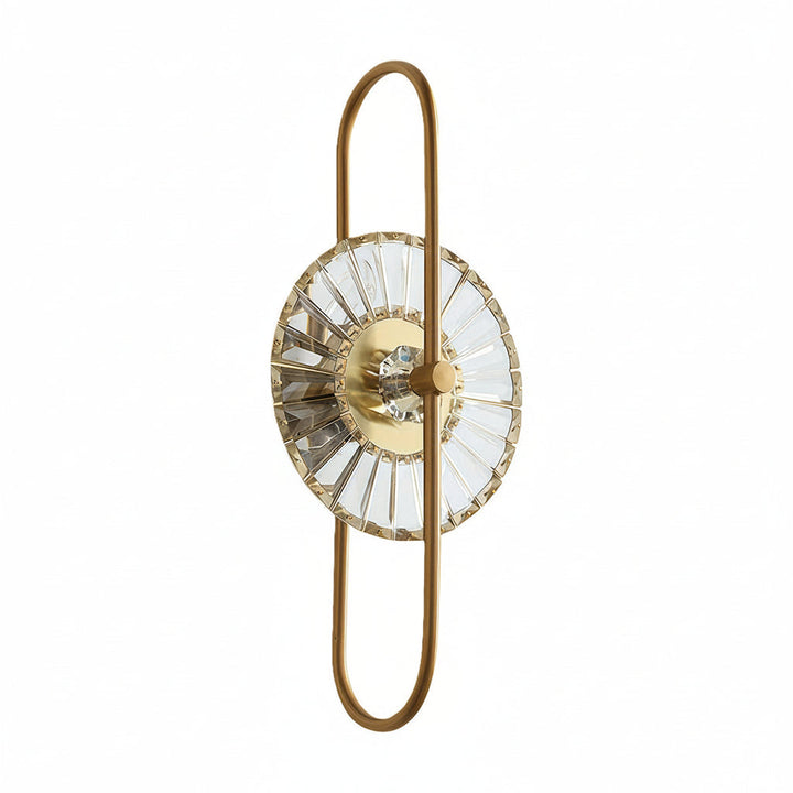 LED Wall Sconce – Art Deco Crystal Gold Iron E14 (25x63cm) | Kalsten