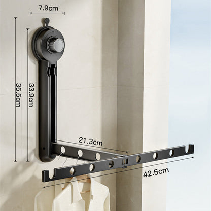 Skanto | Foldable Suction Cup Clothes Drying Rack for Windows