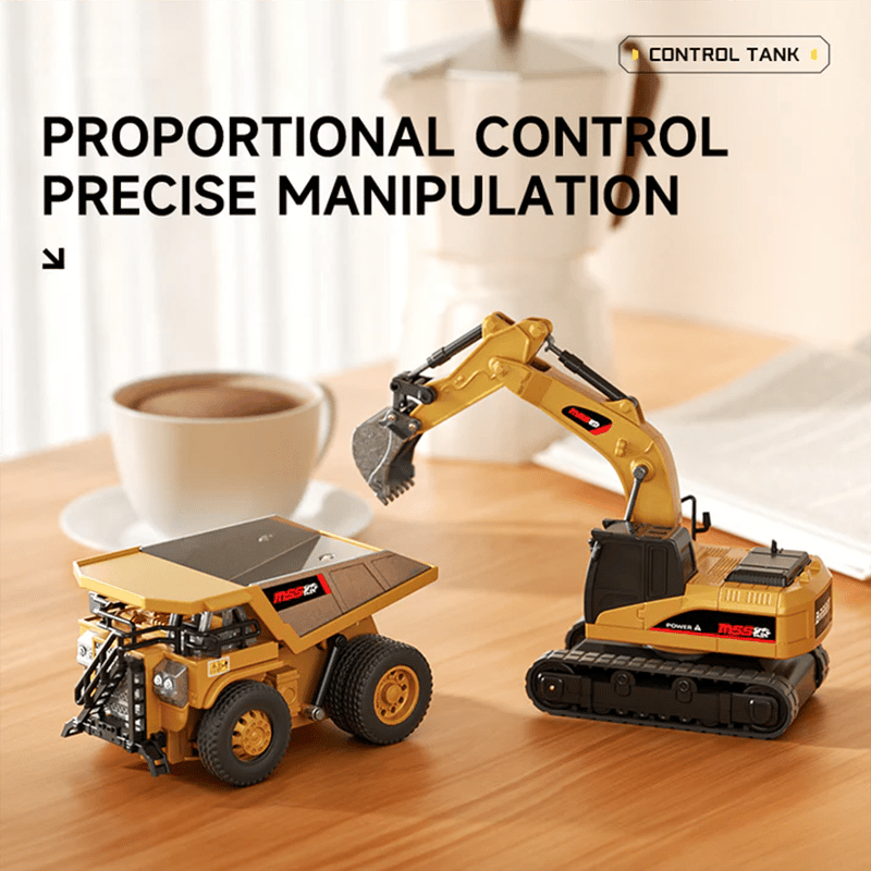 Kalsten | BuildMaster Mini RC Set | Fun construction vehicles for endless play adventures