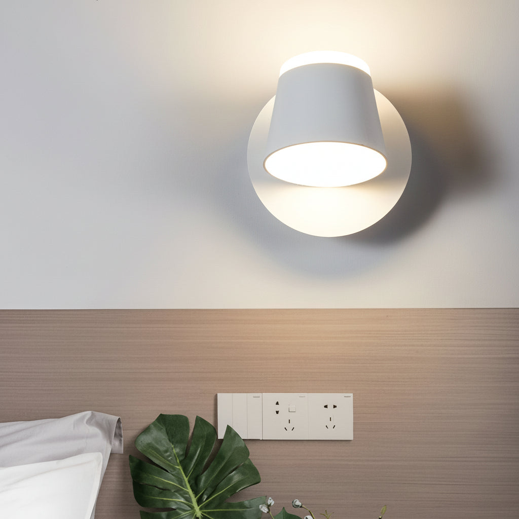 LED Wall Sconce – Adjustable Up Down Light Black Aluminum (13cm / 5in) | Kalsten