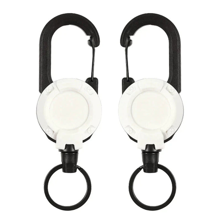 Tactical Anti-theft Metal Cable Keychain Retractable Automatic Outdoor Luya | Kalsten