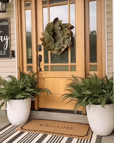 Kalsten | UV Resistant Artificial Boston Fern | Lifelike, Waterproof & Maintenance-Free for Outdoor Décor