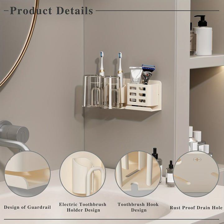 Wall-Mounted Electric Toothbrush Holder – Aluminum