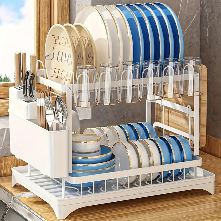 Draining rack 2 tiers with drainage | Kalsten
