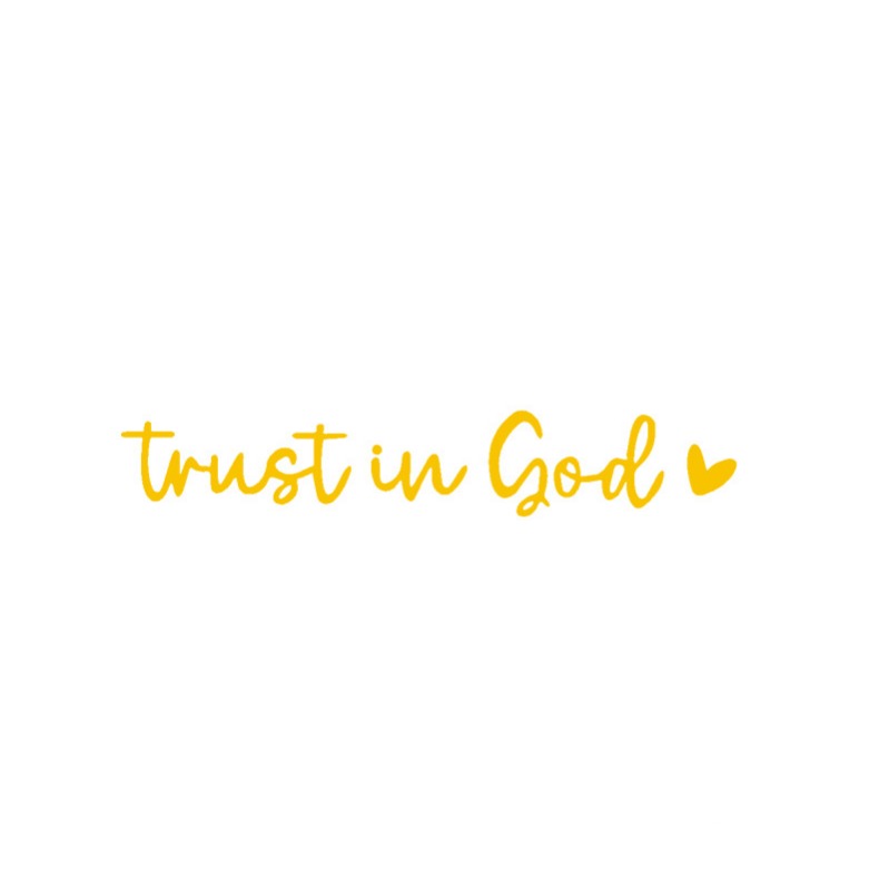 Kalsten | “Trust in God” Rear-View Mirror Decal