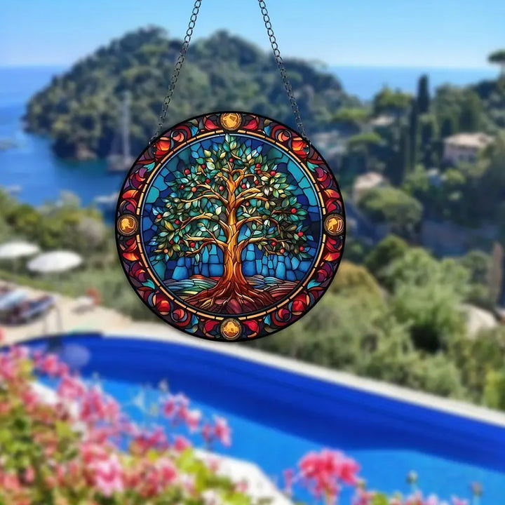 Stained Glass Hanging Wall Art Panel Kalsten