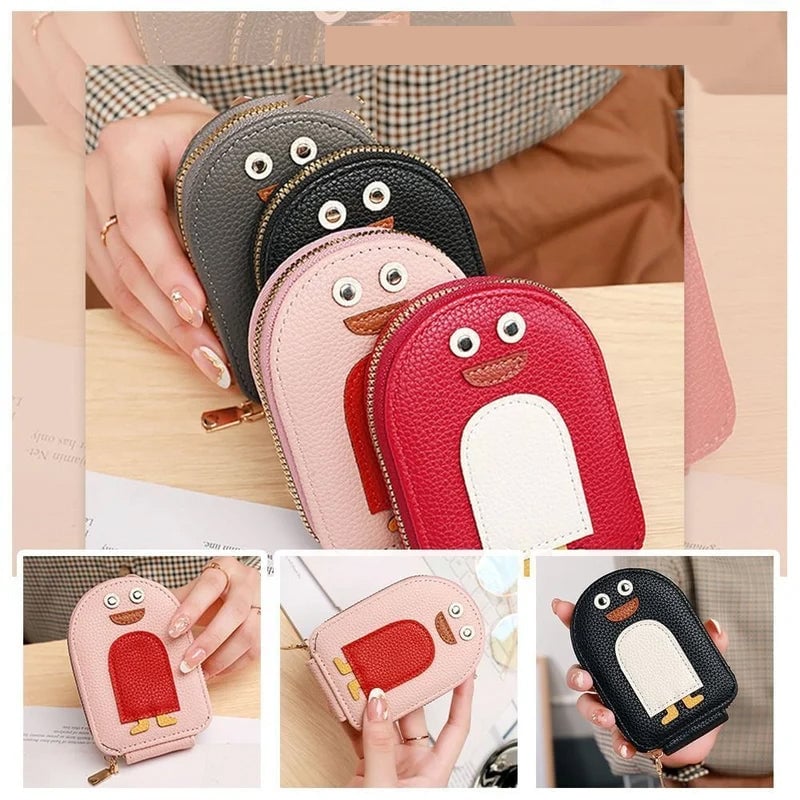 Kalsten | Cute Penguins PU Credit Card Coin Wallet