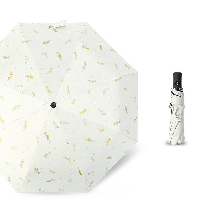 Women's elegant folding umbrella with trendy feather design Kalsten
