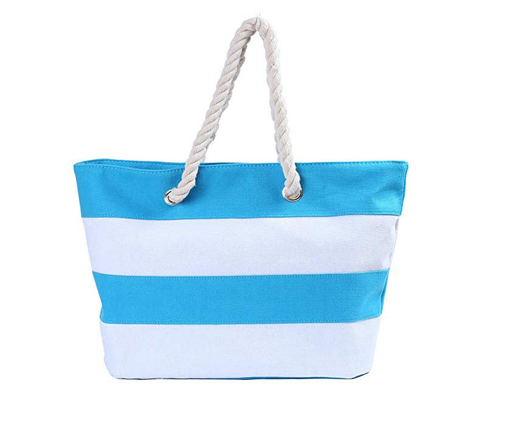 Spacious beach bag with maritime look Kalsten
