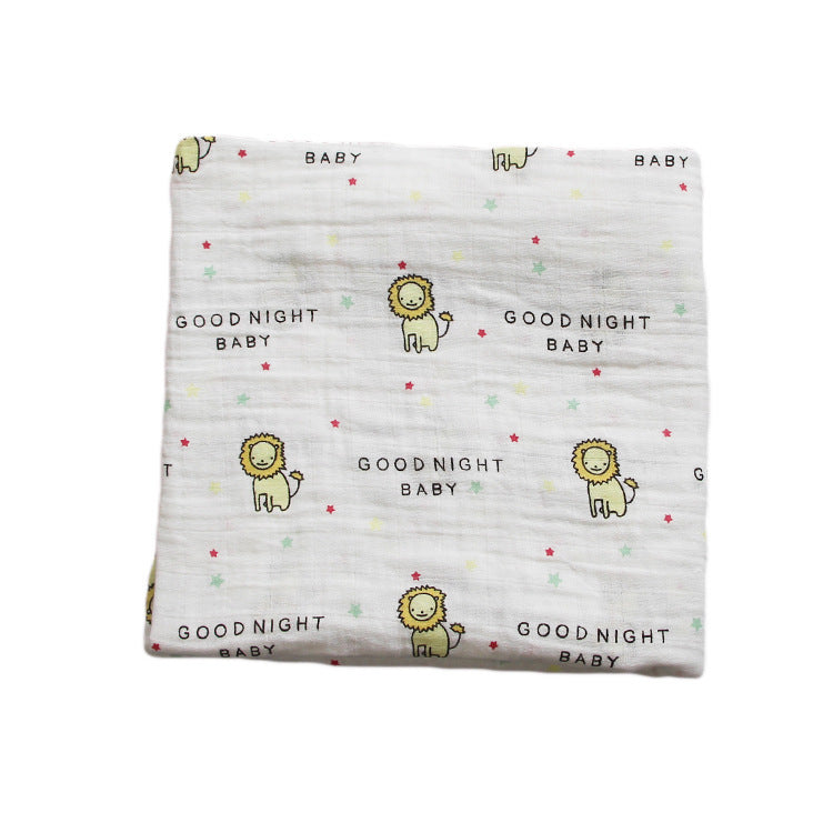 Cotton Muslin Baby Blanket with Heart Pattern kalsten