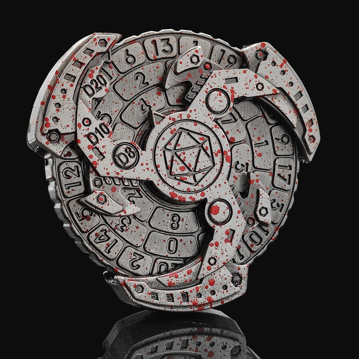 BowLift | 7-in-1 Fidget Spinner Polyhedral Metal Dice