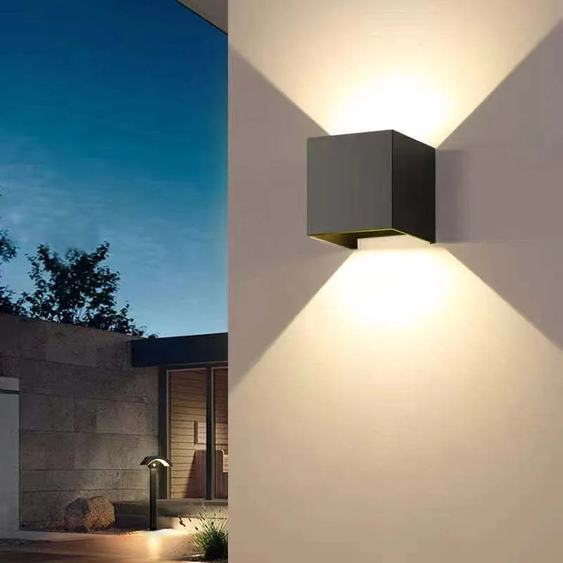 Black Aluminum Outdoor LED Wall Fixture Kalsten