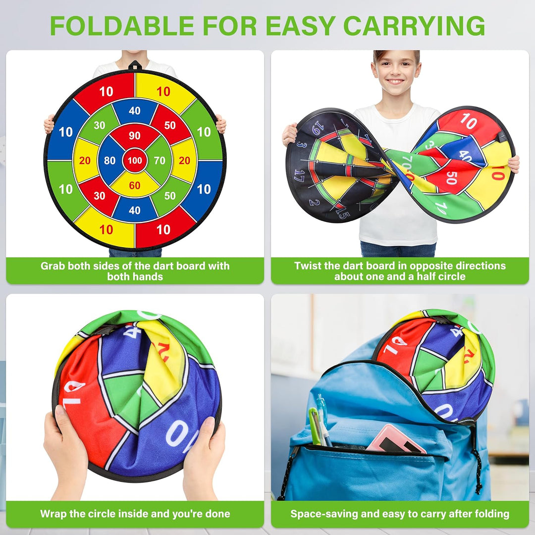 Large Double-Sided Dartboard for Kids – Play, Learn and Relax Kalsten