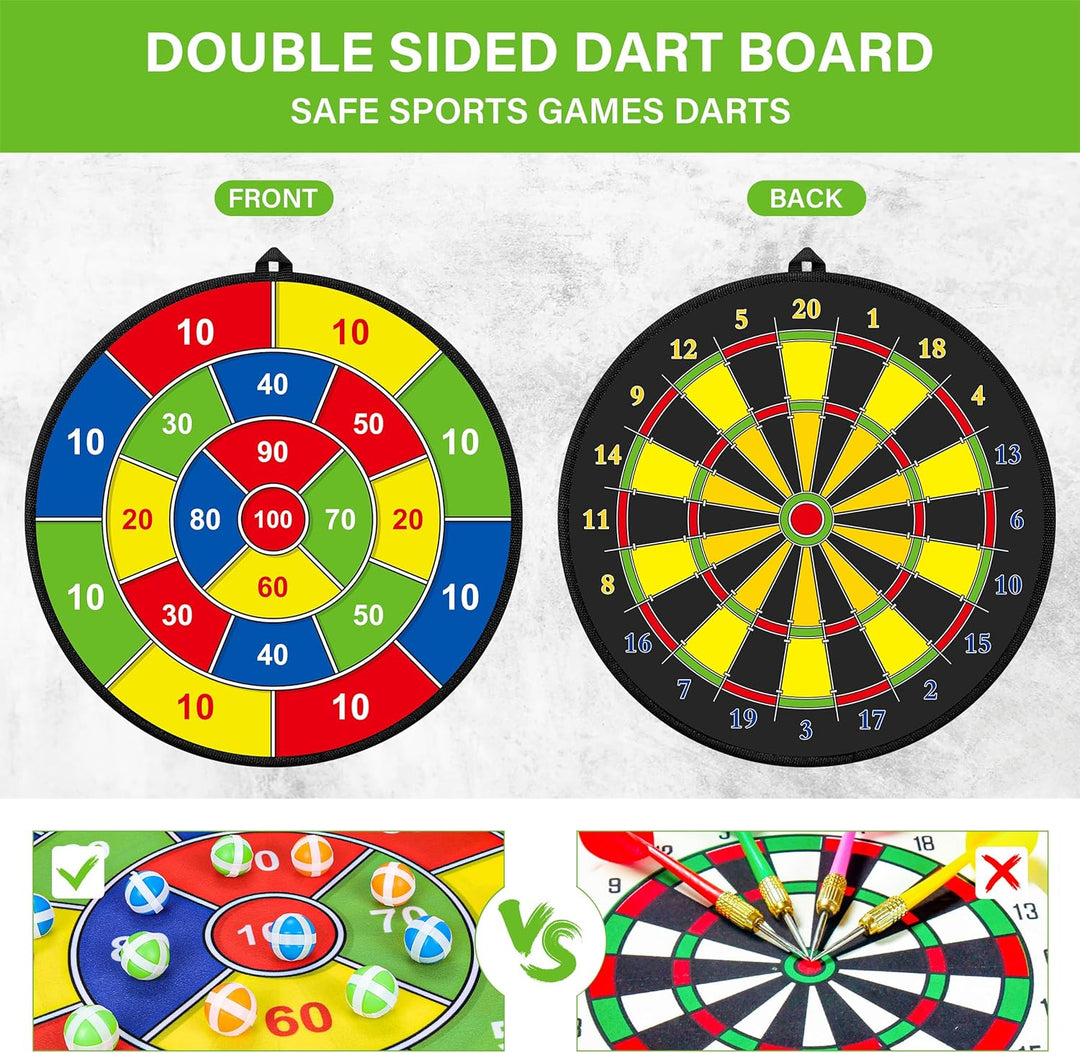 Large Double-Sided Dartboard for Kids – Play, Learn and Relax Kalsten