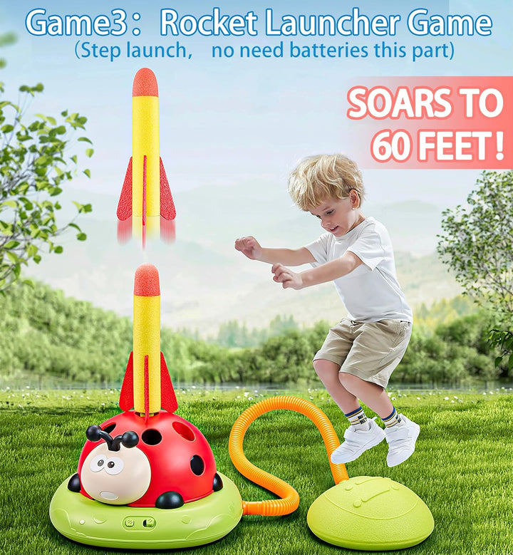 3-in-1 Ring Toss and Rocket Games - Exploration of Adventure Kalsten