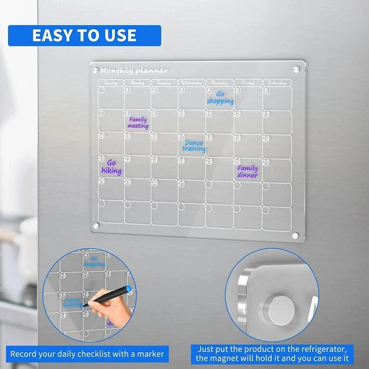 Reusable Magnetic Fridge Planner