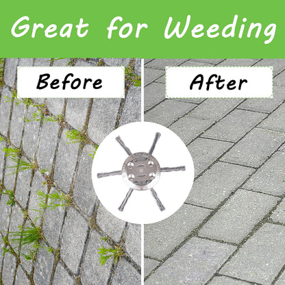 Skanto | 6" Twisted Wire Weed Brush – Steel Trimmer Head for 5 mm Shaft Electric Lawn Mowers