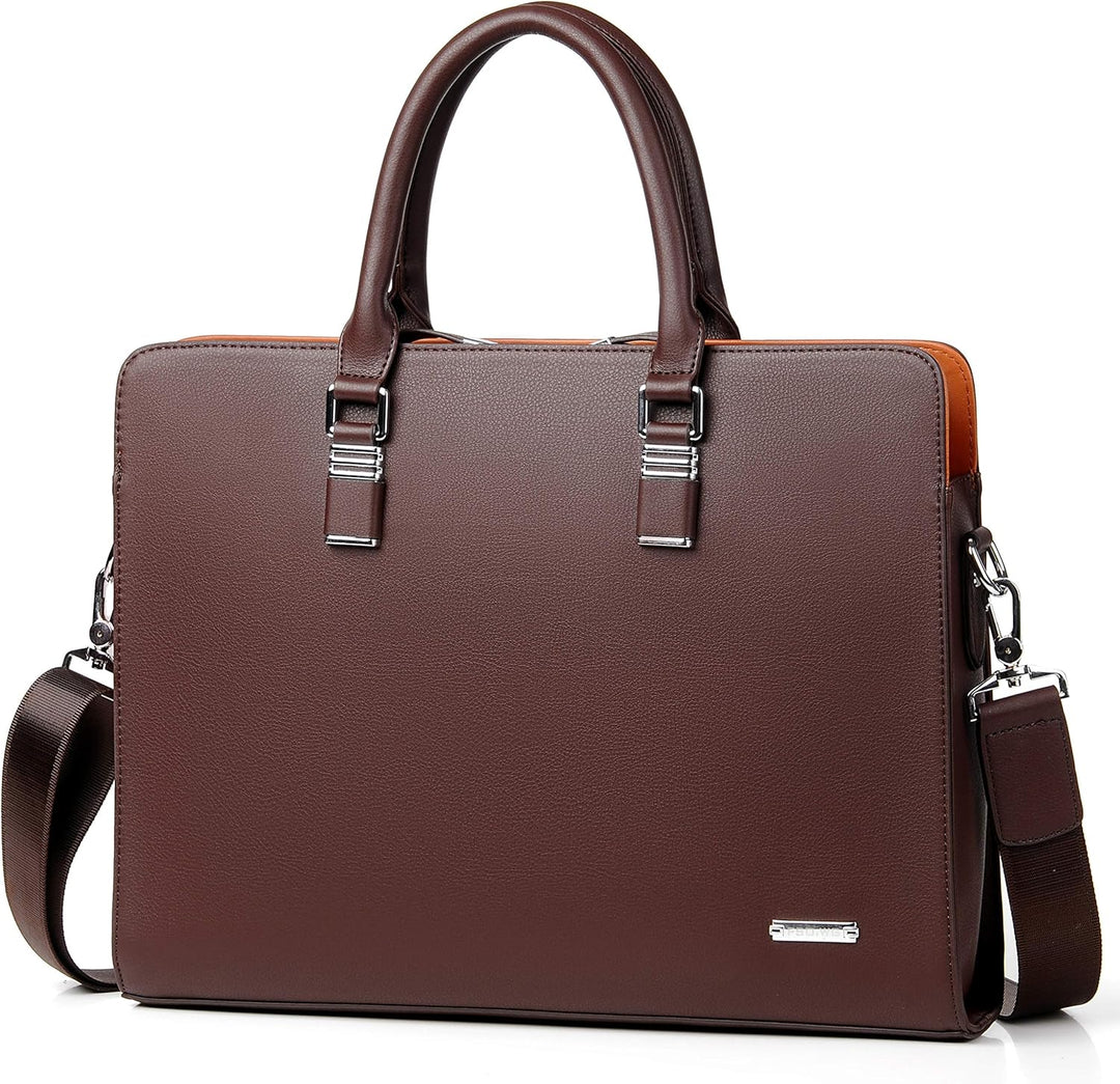 Genuine Leather Multi-Compartment Business Briefcase for Professionals | Kalsten