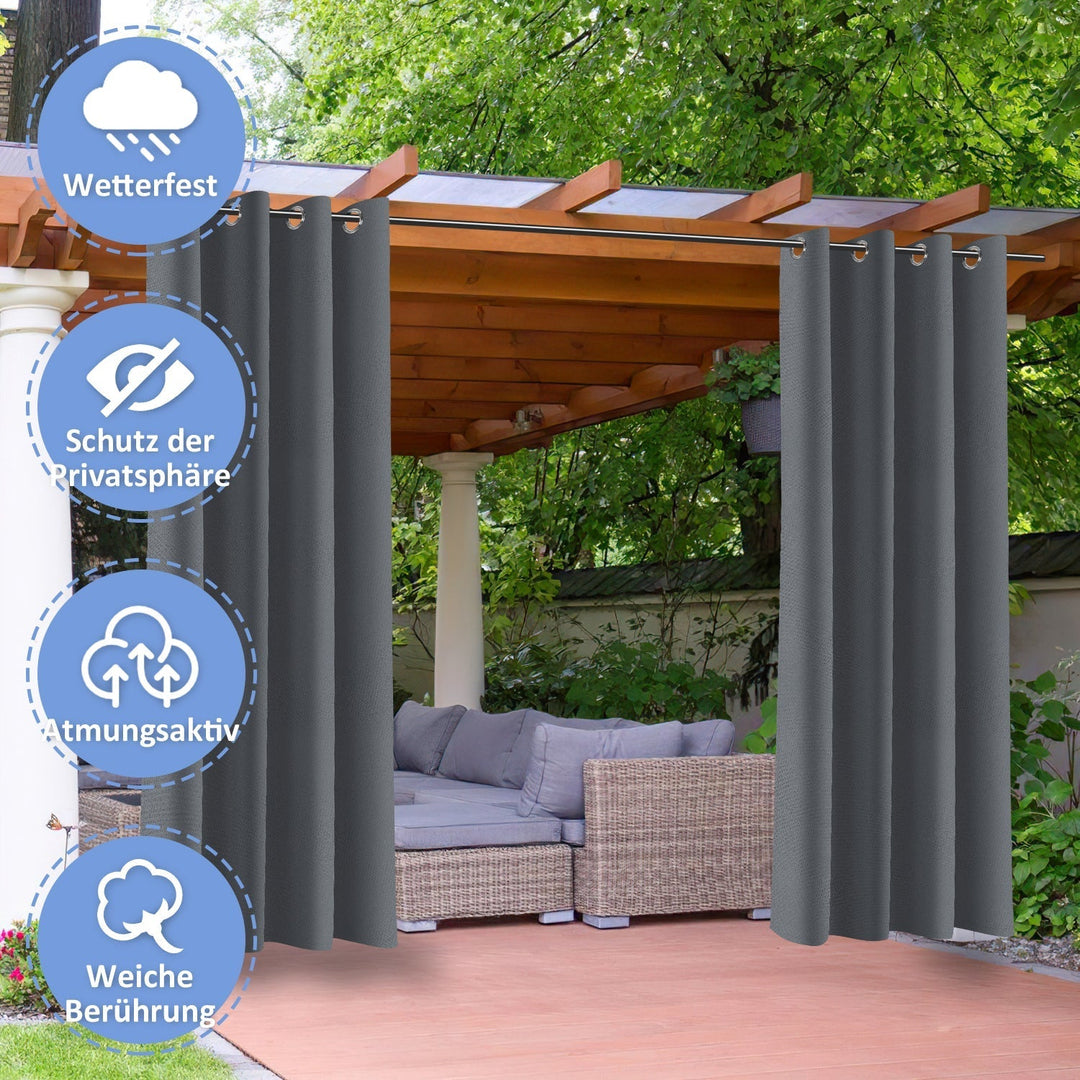 Outdoor Curtain Waterproof with Eyelets | Kalsten