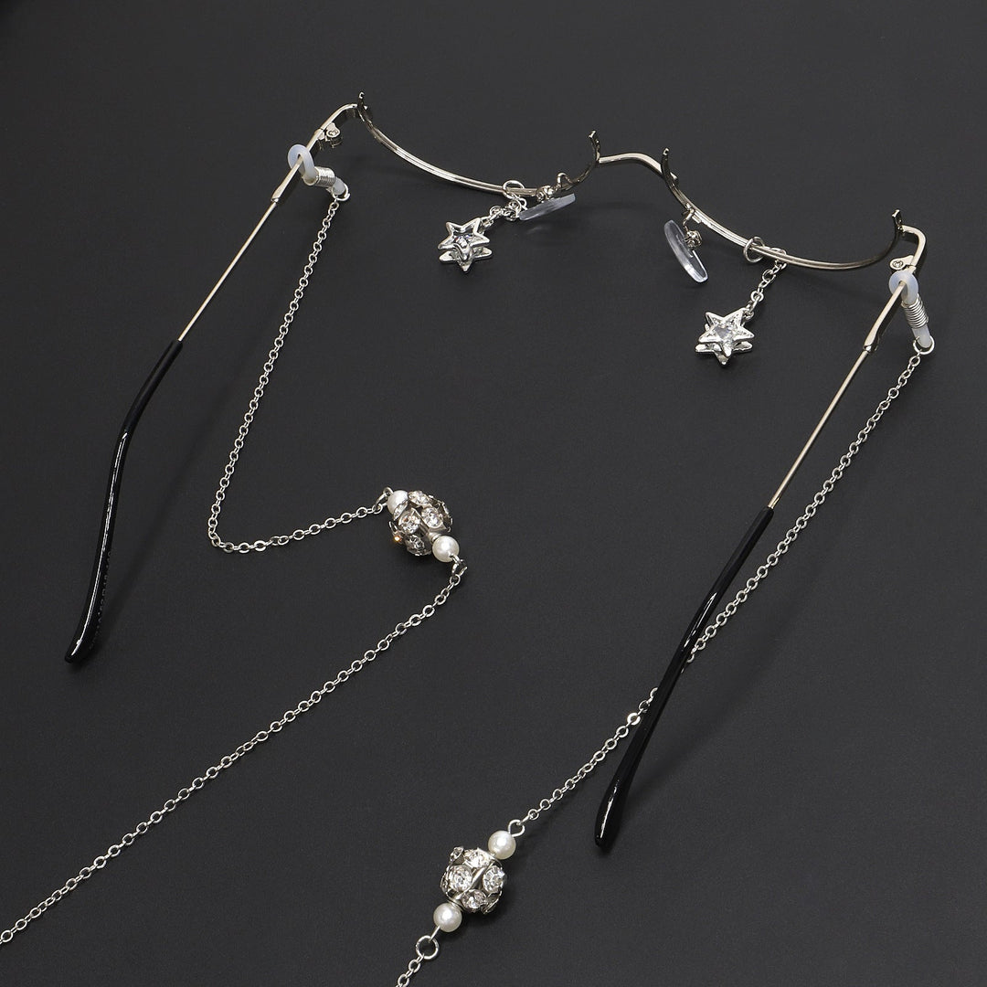 Decorative Star-Accented Eyewear Chain Kalsten
