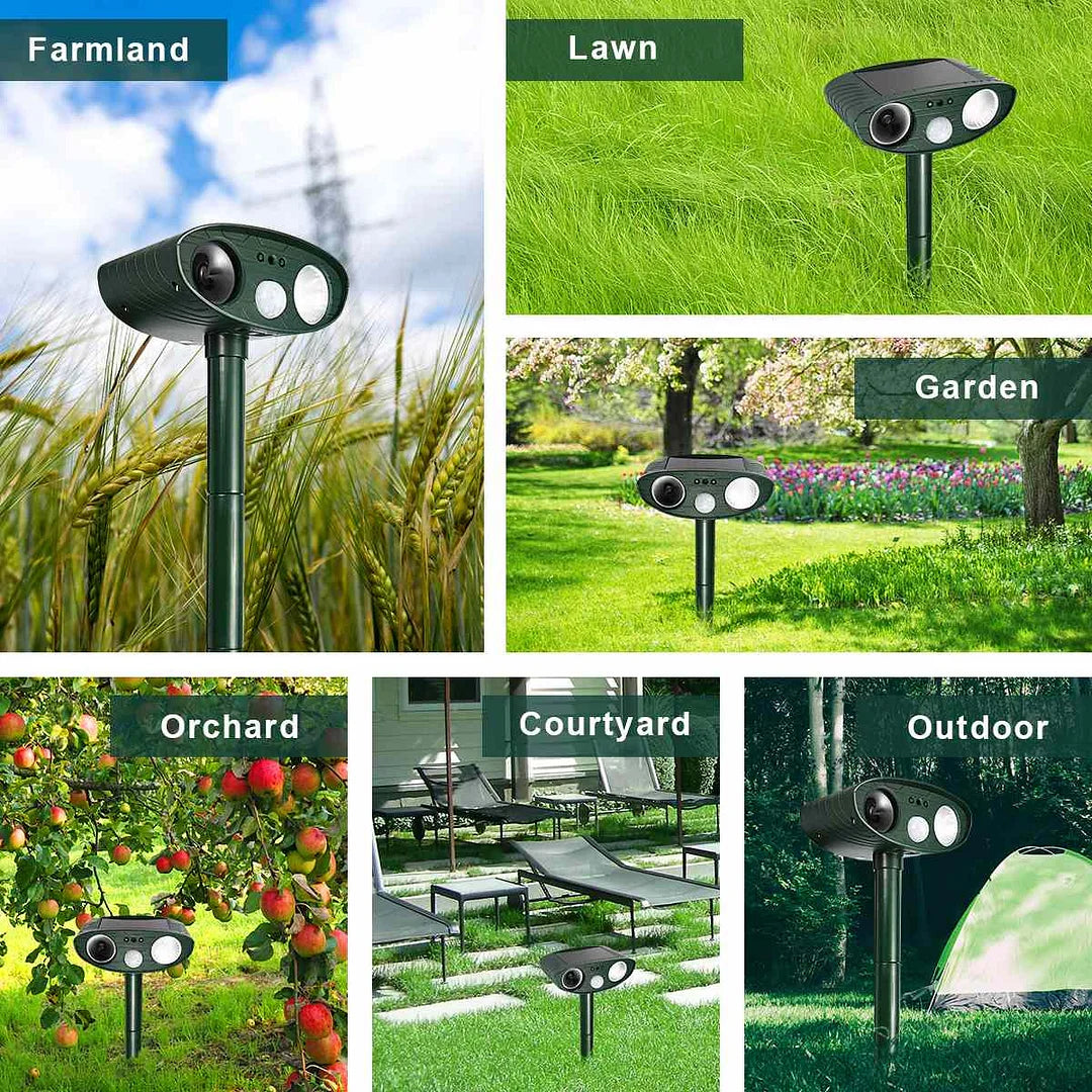 Kalsten | Solar-Powered Ultrasonic Deer Repeller - Effective Deer Deterrent for Gardens & Yards in 48 Hours